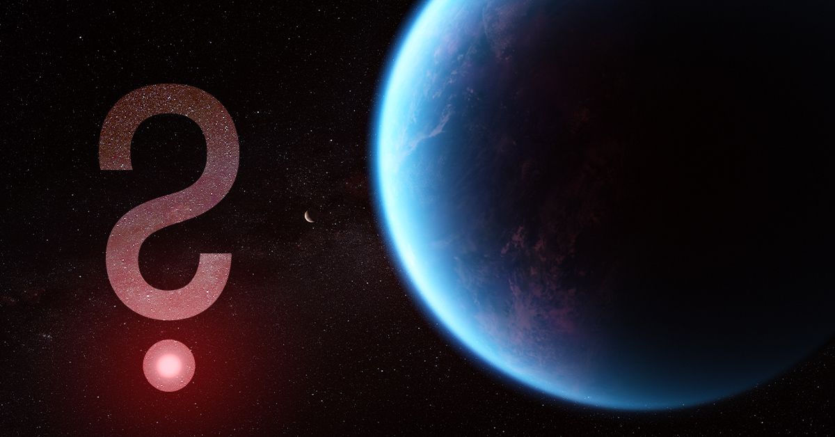 K2-18 b with SETI Institute logo mark